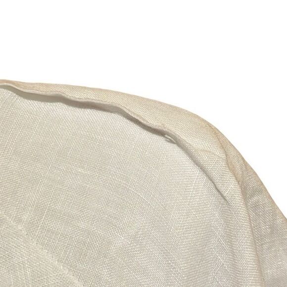 Russ Berens top S 100% linen white pintuck Decor Angelic Minimalist Dainty Girl - Picture 5 of 10